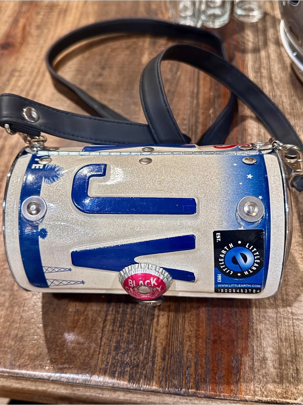 Little Earth Blue and White Lunch Case with Cherry Accent
